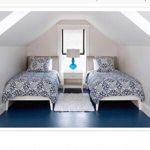 Serena and Lily Catalina Yellow Duvet Cover and Euro Sham (1 each)